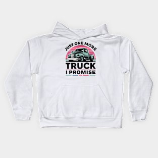 Just One More Truck I Promise - Auto Mechanic Kids Hoodie